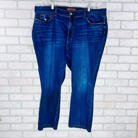 Judy Blue Skinny Fit  Dark Wash Capri Jeans Size 24W - Picture 3 of 9